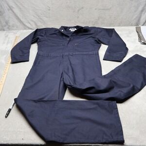 Berne Coveralls Mens Small Regular Blue Heritage Deluxe Unlined Work Workwear